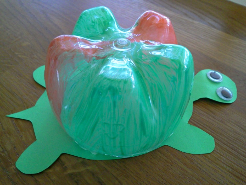 Knutsel idee Schildpad van lege | Knutsel ideeën voor kinderen
